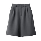 Amii Women's Shorts 2026 Summer New Commuter Versatile Pleated Loose Pants Women's Wide-leg Casual Five-point Pants 12622017