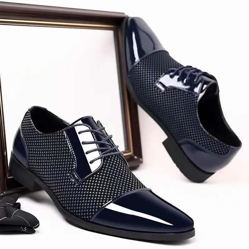 Dress Shoes Man Casual Business Pointed Toe Social Shoe for Men Breathable In Summer Leather Luxury Designer Clothing Low Price