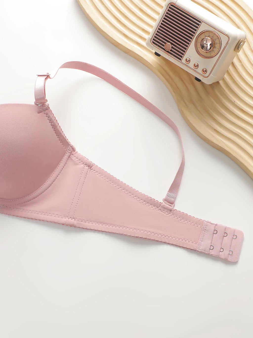 New Hot Selling Solid Color Daily 2-piece Set with Steel Rim push up Bra for Women Underwear Set J2611