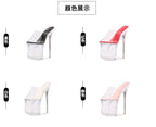 Fashion Crystal Car Model Nightclub Princess Extra Slim Heels Waterproof Platform Hatred Sky High Transparent Super High Sandals