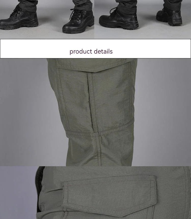 Asian size Mens Summer Tactical Cargo Pants Army Military Style Streetwear Jogger Hiking Trekking Mountain Work Casual Trousers