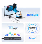 UGREEN USB C HUB 10Gbps 4K60Hz HDMI USB3.2 PD100W USB Splitter for Laptop Macbook Pro Air iPad Phone Android Docking Station