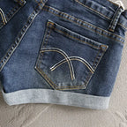 Low Waist Y2k Shorts Denim Slim Stretch Hip Sexy Super Short 2026 Summer Micro Mini Curled Booty Shorts