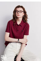 TOYOUTH Women Polo Shirt 2026 Summer New Breathable Short Sleeve Versatile Pullover Tops