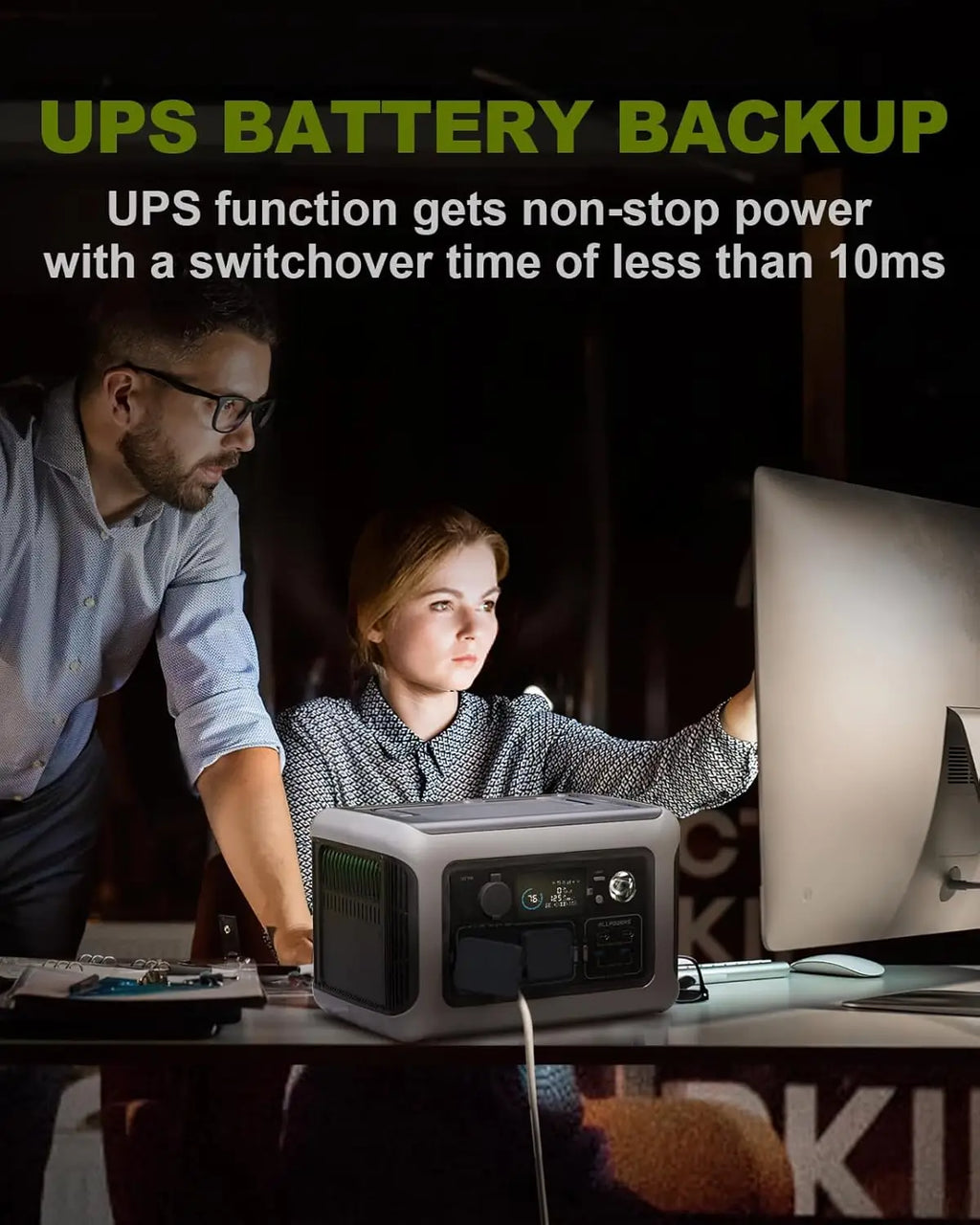 ALLPOWERS R600 Portable Power Station 299Wh LiFeP04 Battery with 600W (1200W Surge) AC Output for Outdoor Camping RV Home