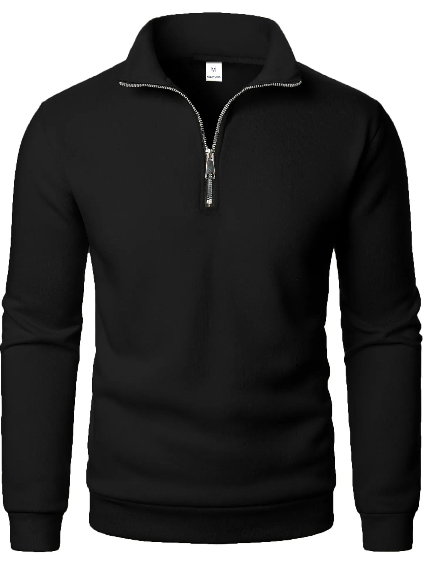 2026 Autumn Men's Zipper Pullover Turtlenecks Warm Sweaters Solid Color Long Sleeved Fashion Male Casual Daily Sweatshirt Top