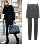 M-6XL clothes Thicker Warm Women Winter Leggings Female Casual Outer Wear leggins Pants Skirt Sweatpants High Waist Leggings