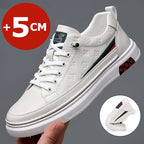 Spring Autumn Flat /5cm Elevator Shoes Men Casual Genuine Leather Sneakers Leisure Height Increase Breathable Men Loafers Trendy