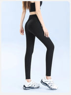 Ice Silk Shark Leggings Women High Waist Tummy Control Yoga Pants Buttery Soft Push Up Summer Thin Breathable Jeggings Workout