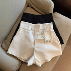 Women Sexy Shorts Mooyufon Black Shorts Women Harajuku Elegance High Waisted Shorts A Line Slim Casual Hot Girl Straight Pants
