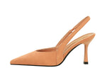 Fashionable Banquet Empty High Heel Shoes For Women's Shoes Thin Heel Pointed Toe Hollow Single Shoes For Women's Shallow Mouth
