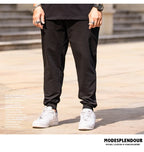 Mens Joggers Pants Summer Streetwear Oversized Black Loose Fit Casual Trousers Plus Size Elastic Waist Baggy Sweatpants Male