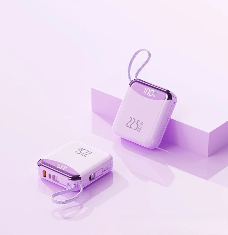 CCC Certification 22.5W 20000mAh Mini Power Bank Fast Charge Powerbank External Battery for iPhone Xiaomi Huawei Samsung