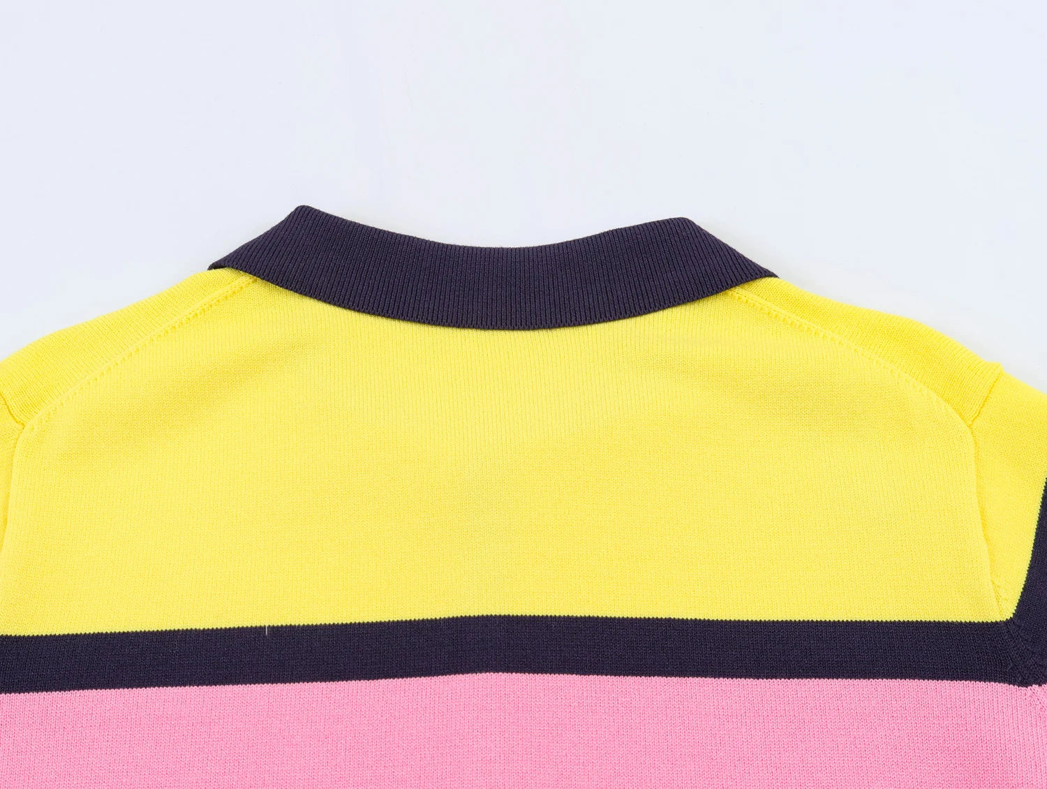 KONDALA Trendy Contrasting Colors Striped Tops Women Casual High Street Polo Shirts 2026 Summer Fashion Holiday Chic Knitted Top