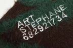 Men's Brand Loose Casual Knitted Sweater American Letter Contrasting Color Seahorse Hair Crew Neck Long Sleeve Sweater Trendy
