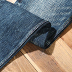 22oz Heavyweight 100% Cotton Washed Men's Selvedge Denim Jeans Taiwan Hand-spun Yarn Plant-dyed Standard Straight Fit Pants 5KM