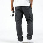 Men's Tactical Cargo Pants Multi Pocket Straight Leg Drawstring Waist Outdoor Hiking Work Casual Daily Street Travel Trousers