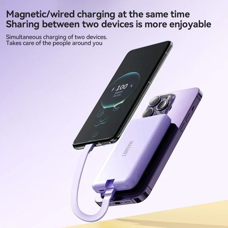 2026 New 30000mAh Mini Wireless Charger PowerBank 22.5W Fast Charging For iPhone Samsung Huawei   Powerbank