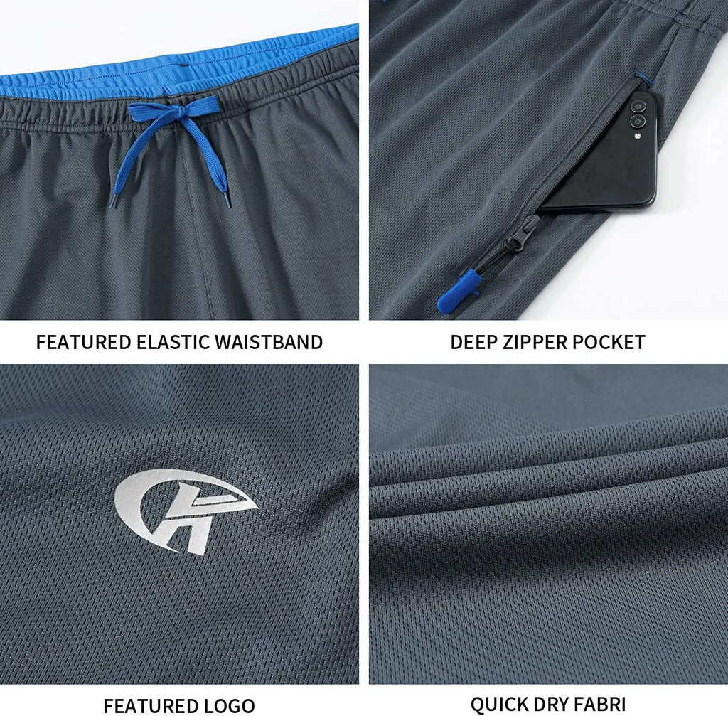 Men Sweatpants Running Sport Pants Drawstring Lightweight Solid Joggers Sport Streetwear Casual Breathable Trousers Tracksuit