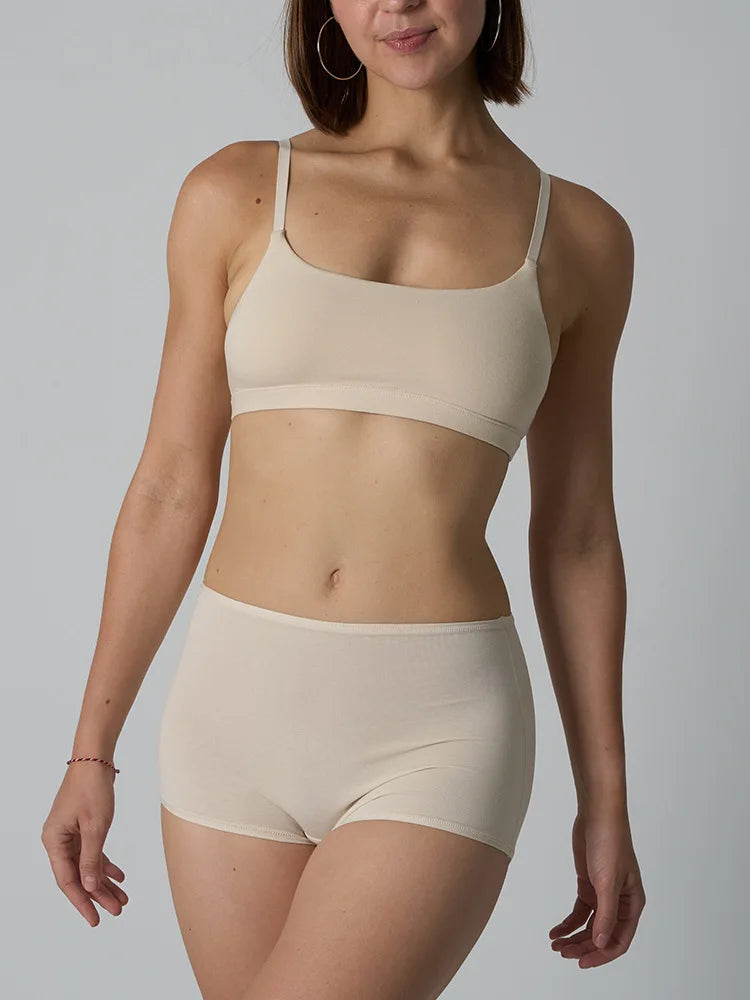 Cotton Bralette Seamless Breathable Underwears Lingerie Sets for Women's Fitness Sports Bras Panties Ladies No Bra Pad Intimate