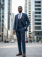 ST Cassy High-End Brand Formal Business Men's Suits Single Breasted Solid Color Slim Fit Suit Wedding Three-Piece