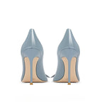 Bow High Heels Women's New Sweet Pointed Stiletto Comfortable Patent Leather Women's Shoes
