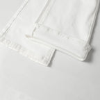 Urban Street Mens Slim Fit Flared Jeans White Black Distressed Jeans Overall Y2k Solid Color Washing Skinny Jeans Men Ripped
