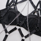 Toucheart 4 Piece Set Sexy Chain Halter Underwear Set For Women Erotic Lingerie Temptation Sexy Role Play Chain Underwear Set