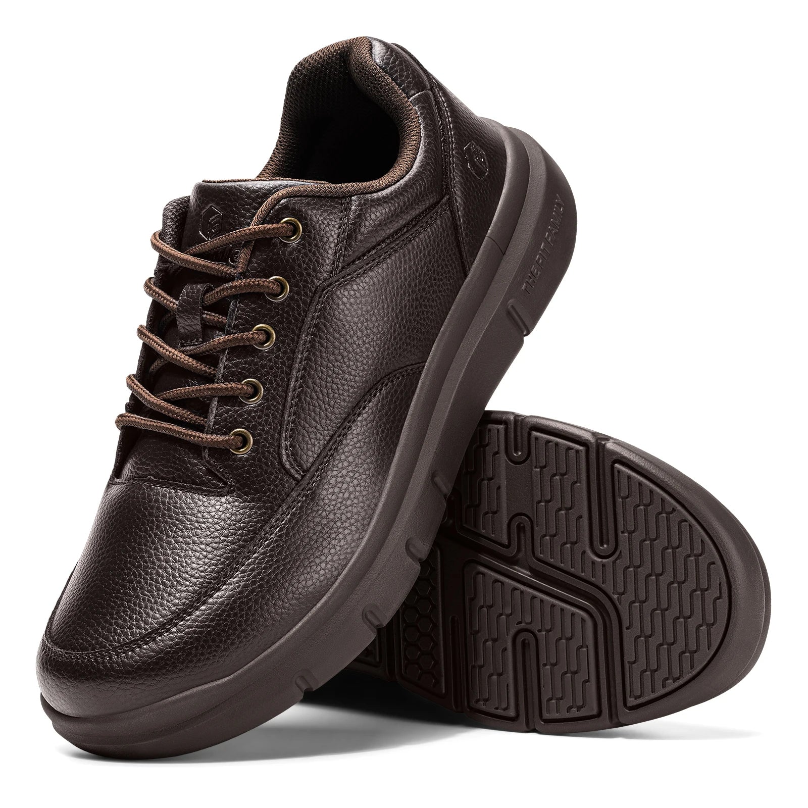 FitVille Men‘s Dress Shoes Leather Wide Formal Business Shoes for Men Breathable Casual Luxury Wedding Shoes Non-Slip Size 40-50