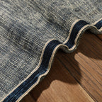 22oz Heavyweight 100% Cotton Washed Men's Selvedge Denim Jeans Taiwan Hand-spun Yarn Plant-dyed Standard Straight Fit Pants 5KM