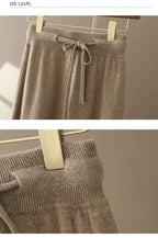 Autumn And Winter100% Pure Wool Skirt Women's Long Pocket Small A Skirt High Waist Slim Cashmere Knit A-Line Skirt