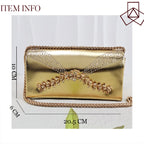 2026 Italian Inspired Gold Rhinestone HAND CRAFTED UPPER Pointed Toe Women High Heels Shoes and Bag Set Elegant Party Shoes