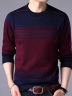Autumn Winter KPOP Fashion Harajuku Sweater Man All Match Thick Knitting Tops Men Loose Casual Long Sleeve Pullover Y2K T-shirts