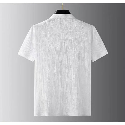Men's sets (Shirt + trousers) 2026 summer new style fashion men shirt short sleeve shirt High quality shirts male Two Piece