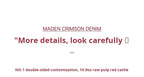 Maden Men's Vintage 10.9oz Selvedge Raw Denim Jeans Indigo Straight Fit Pants Zip Fly Casual Trousers for Autumn and Winter
