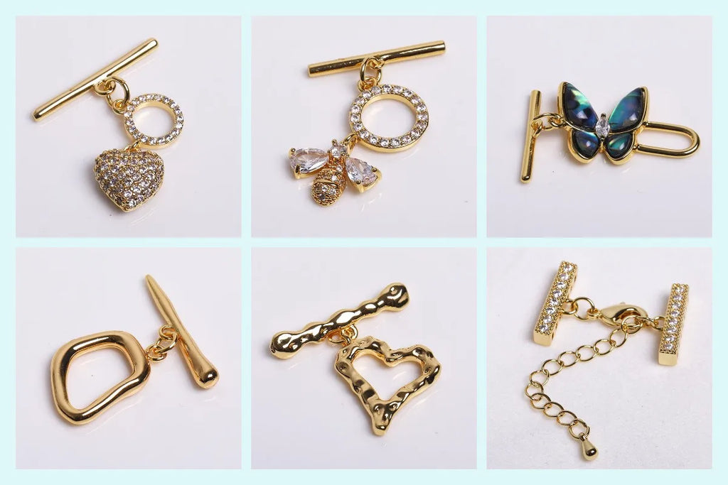 1 Pcs 18K Gold Plated Magnetic Lock For Bracelet Connectors Accessories,Magnetic Fasteners Clasp For DIY Jewelry Making Supplies
