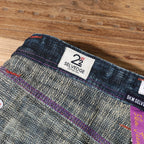 22oz Heavyweight 100% Cotton Washed Men's Selvedge Denim Jeans Taiwan Hand-spun Yarn Plant-dyed Standard Straight Fit Pants 5KM