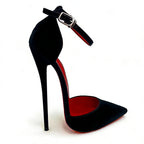 NEW 16cm Ultra High Heel Pumps Ankle Strap Pointed Toe Sexy Unisex Party Shoes for Catwalk/runway Photoshoot Drag Queen Events