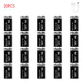Kuugro USB 9V Rechargeable Battery 1100mAh Type-C Rechargeable 6F22 9V Li-ion Battery for RC Helicopeter Model Multimeter Toy