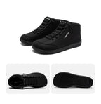 HOBIBEAR Mid-Top Barefoot Shoes Unisex Wide Toe Minimalist Ankle Boots Artificial Leather Outdoor Non-Slip Sneaker