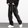 Men's Casual Sweatpants Solid Color Sports Pants Summer Autumn Lightweight Cargo Trousers High Street Loose Straight Trousers