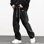 Men's Casual Sweatpants Solid Color Sports Pants Summer Autumn Lightweight Cargo Trousers High Street Loose Straight Trousers