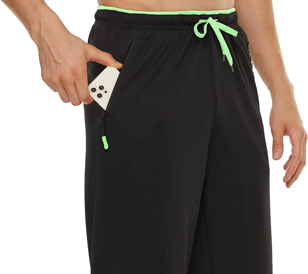 Men Sweatpants Running Sport Pants Drawstring Lightweight Solid Joggers Sport Streetwear Casual Breathable Trousers Tracksuit