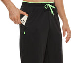 Men Sweatpants Running Sport Pants Drawstring Lightweight Solid Joggers Sport Streetwear Casual Breathable Trousers Tracksuit