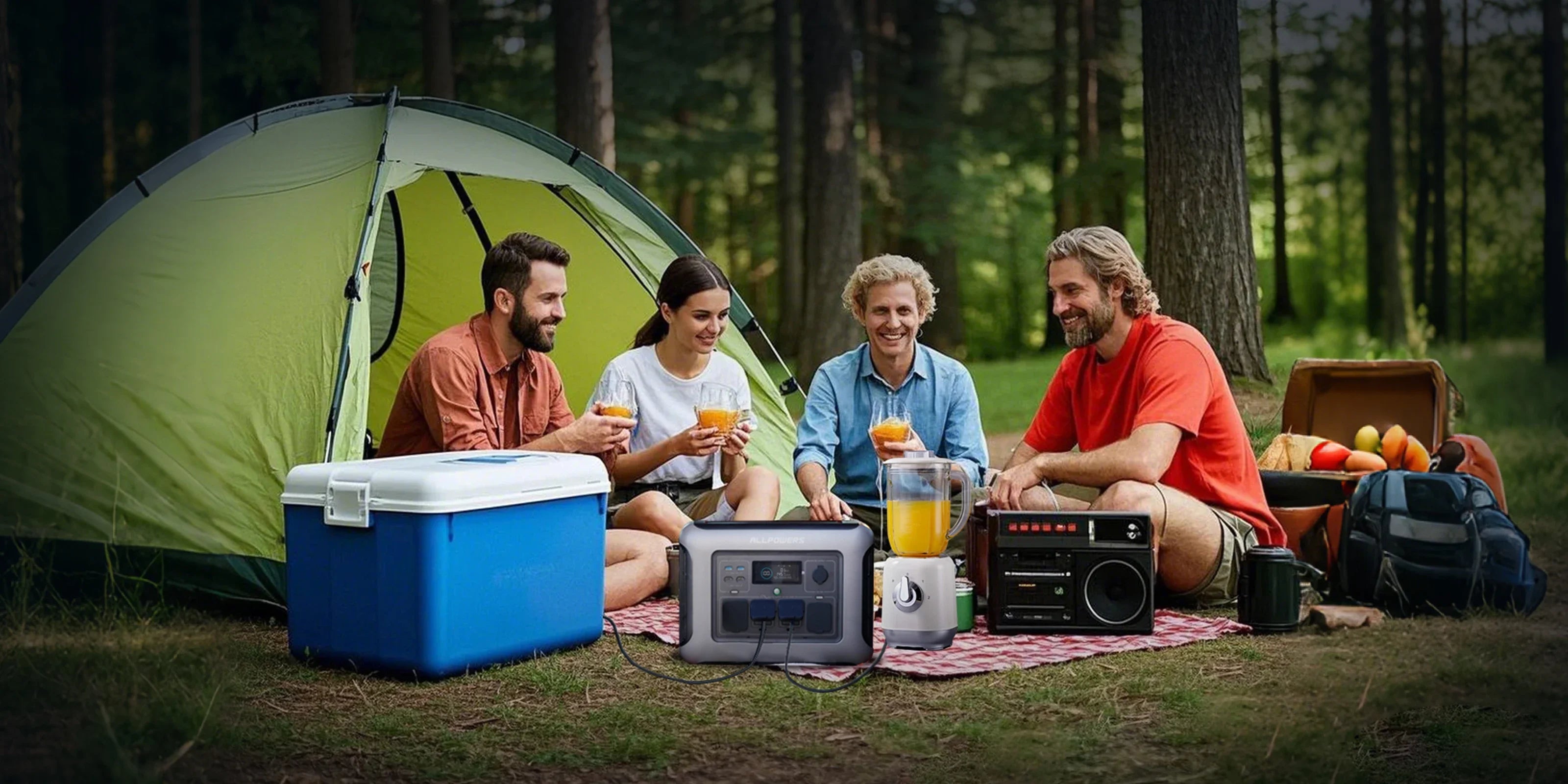 LiFePO4 Portable Power Station 1440Wh 1500W, 10-Year Lifespan Solar Generator w/ Pure Sine Wave AC for Home Backup RV Camping