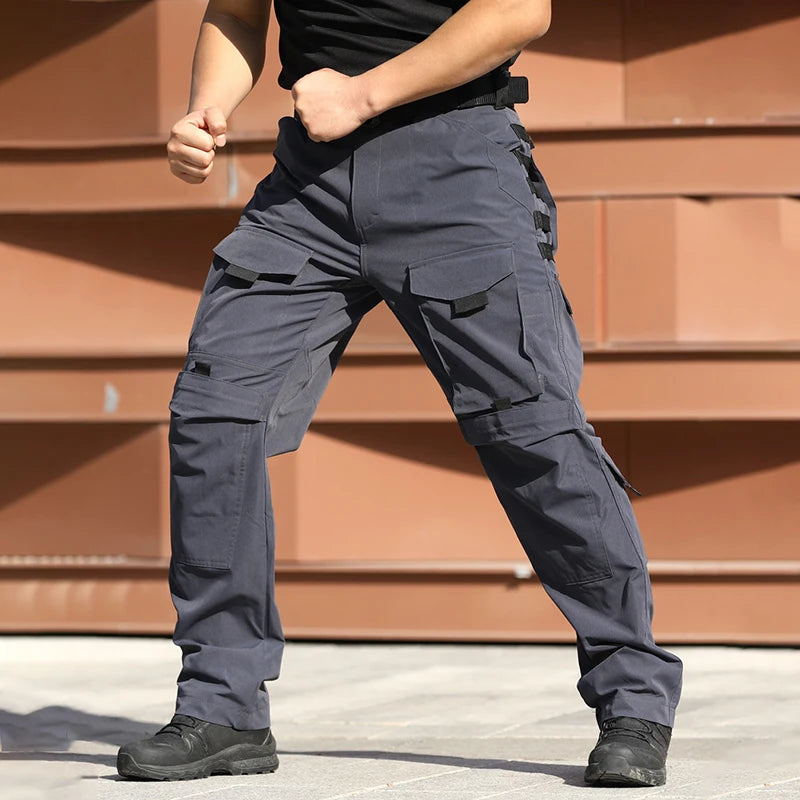 New Multi-pocket Cargo Pants Men Waterproof Work Tactical Trousers Spring Autumn Wear-Resistant Outdoor Hunting Training Pant