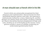 Men's Empire Neck French Cufflink Shirt Slim Fit Business Dress Assorted Cufflinks Lead Needle Large Tip Neck Men's White Shirt