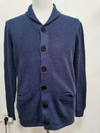 Casual Fashion Men's Lapel Pure Cardigan Solid Color Sweater in Autumn and Winter Warm Knitted Jacket