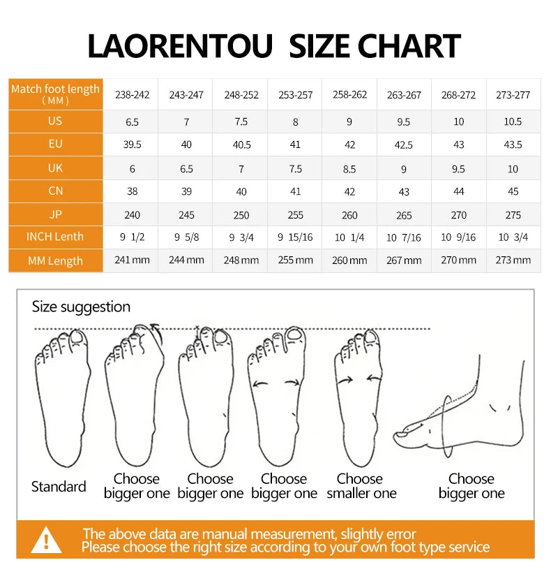 LAORENTOU true cowhide breathable perforated leather shoes with pointed tips, British business dress perforated leather sandals