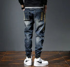 Elastic Man Cowboy Pants Stretch Y2k Vintage Designer Trousers 90s Streetwear Stacked Wide Leg Soft Denim Original Jeans for Men